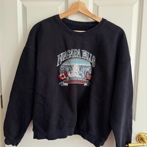 Brandy Melville Niagara Falls Canada Navy Sweatshirt